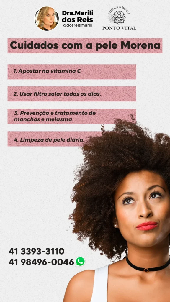 Cuidados com a pele morena - Clínica Estética Ponto Vital